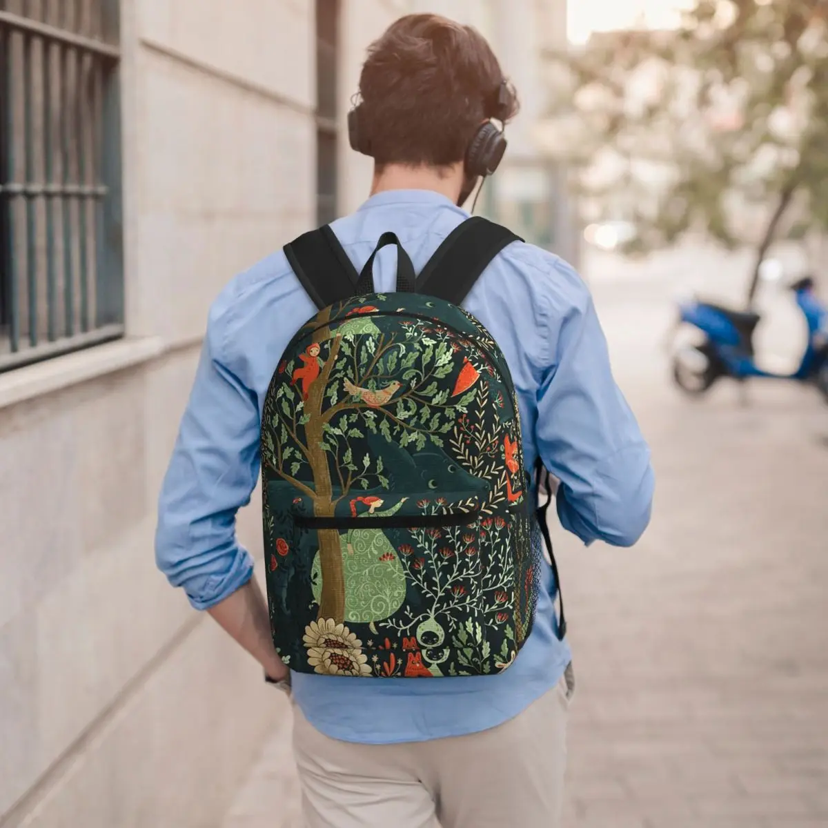 Whimsical Wonderland Backpack Boys Girls BookBag Kids School Bag Laptop Shoulder Bags for Men Women