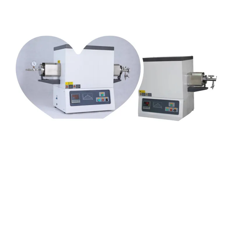 فرن أنبوب ثنائي المنطقة بدرجة حرارة عالية 1800C لنمو الجرافين صندوق تجريبي نوع فرن الغلاف الجوي النيتروجين #1