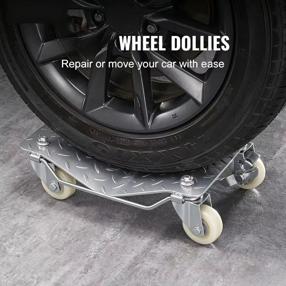 Vehicle Mover Car Dolly Wheel Moving Tool Property Tow Dolly Motorcycle Mover Simple Car Moving Universal Wheel