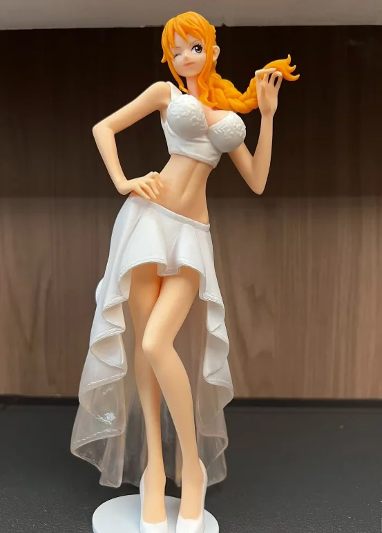 BANDAI Original ONE PIECE LADY EDGE：Wedding Nami Character Action Model Desktop Decoration Hobbies Collectible