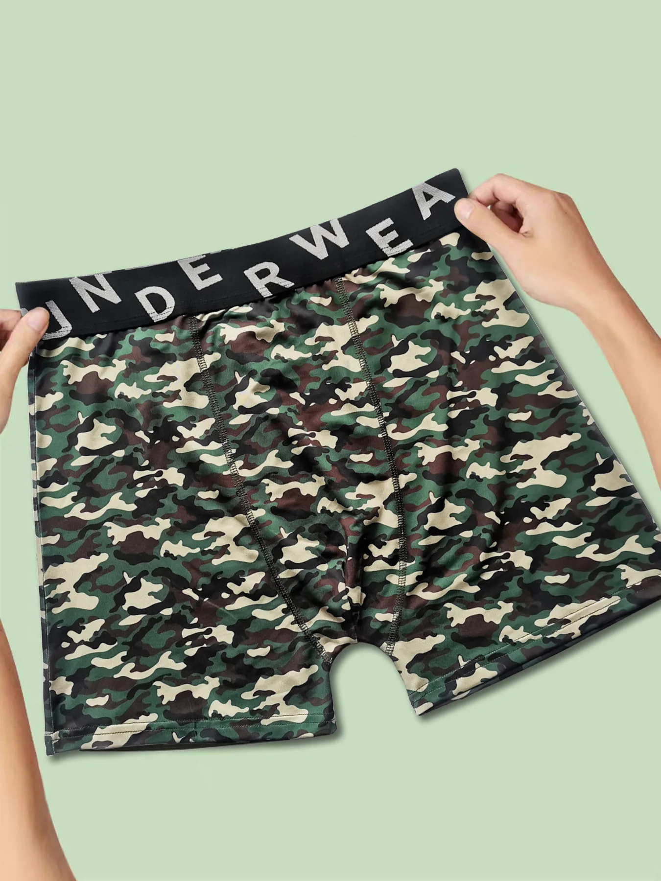 Men\'s Boxers Shorts Panties Camouflage Men Briefs Set Male Underwear Boxer Large Size Man Sexy Cotton Clothing Short Homme Loose