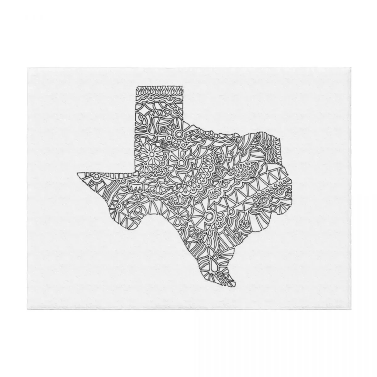 

Texas Geometric Pattern Throw Blanket Loose Flannel Decorative Beds Bed linens Blankets