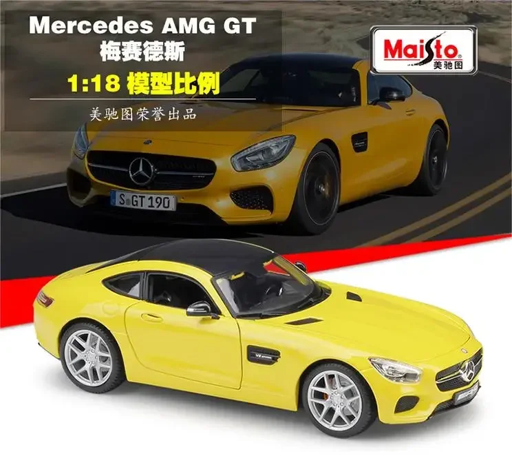 

Maisto 1:18 Diecast Mercedes Benz AMG GT Sports Car Metal Model Car Supercar Alloy Toys For Children Gifts Collection