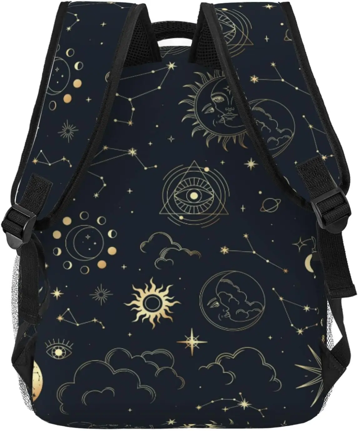 Magic Constellations Sun Moon Star Astrology Lightweight Laptop Backpack for Women Men College Bookbag Casual Daypack Travel Bag