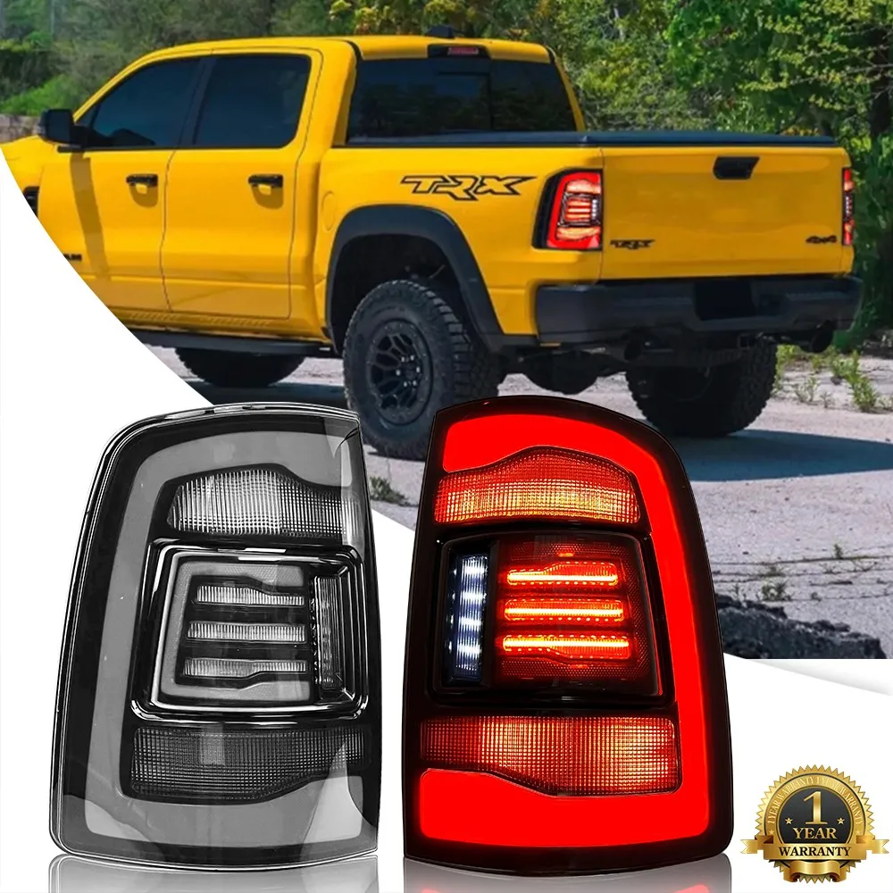 

1 пара светодиодных задних фонарей в сборе для Dodge Ram 1500 2500 3500 2009-2018 последовательный указатель поворота багажник задние стоп-сигналы