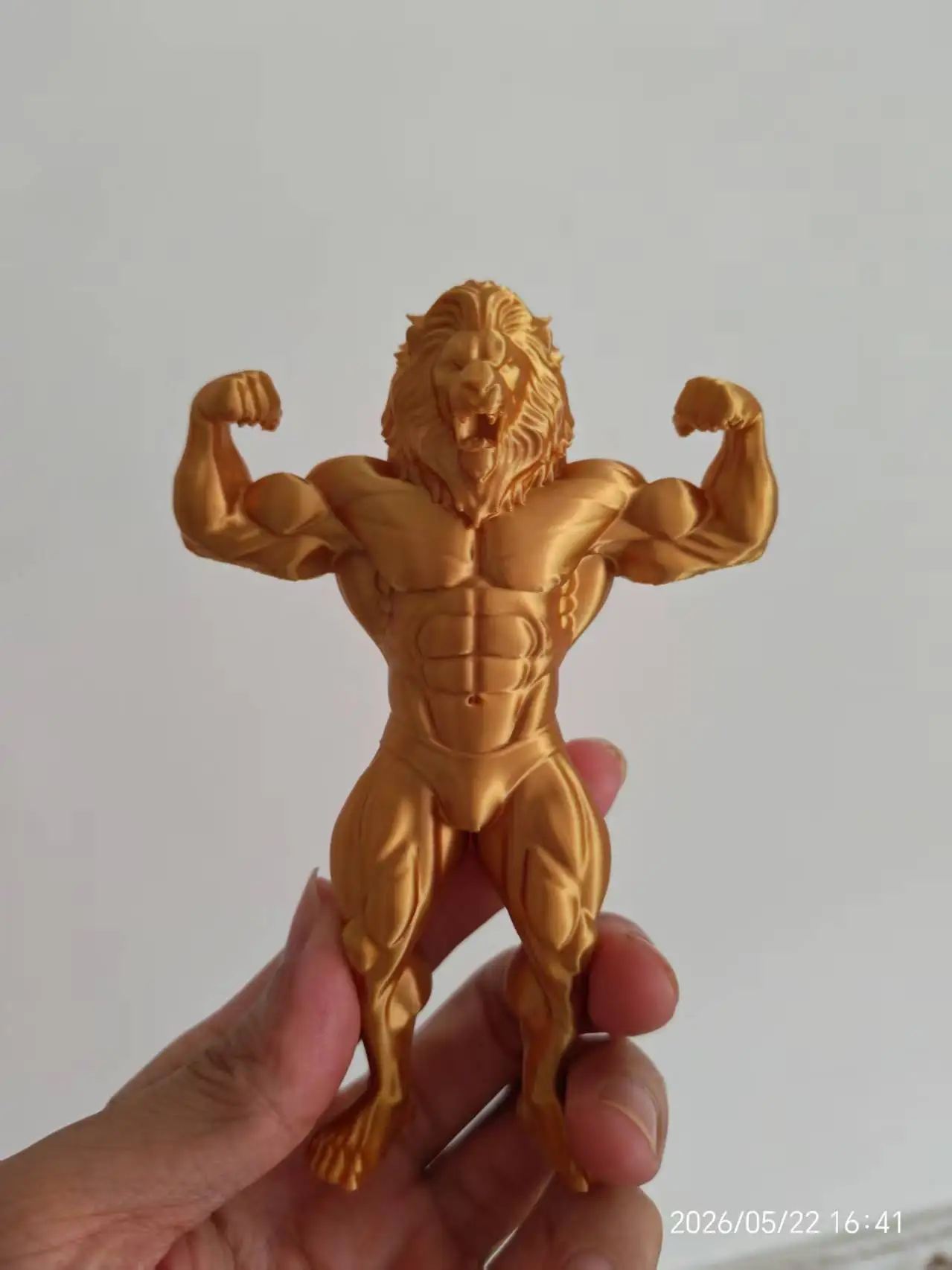 

Bodybuilding lion trophy, inspirational figure desk decoration, gym decoration figurine, statue.