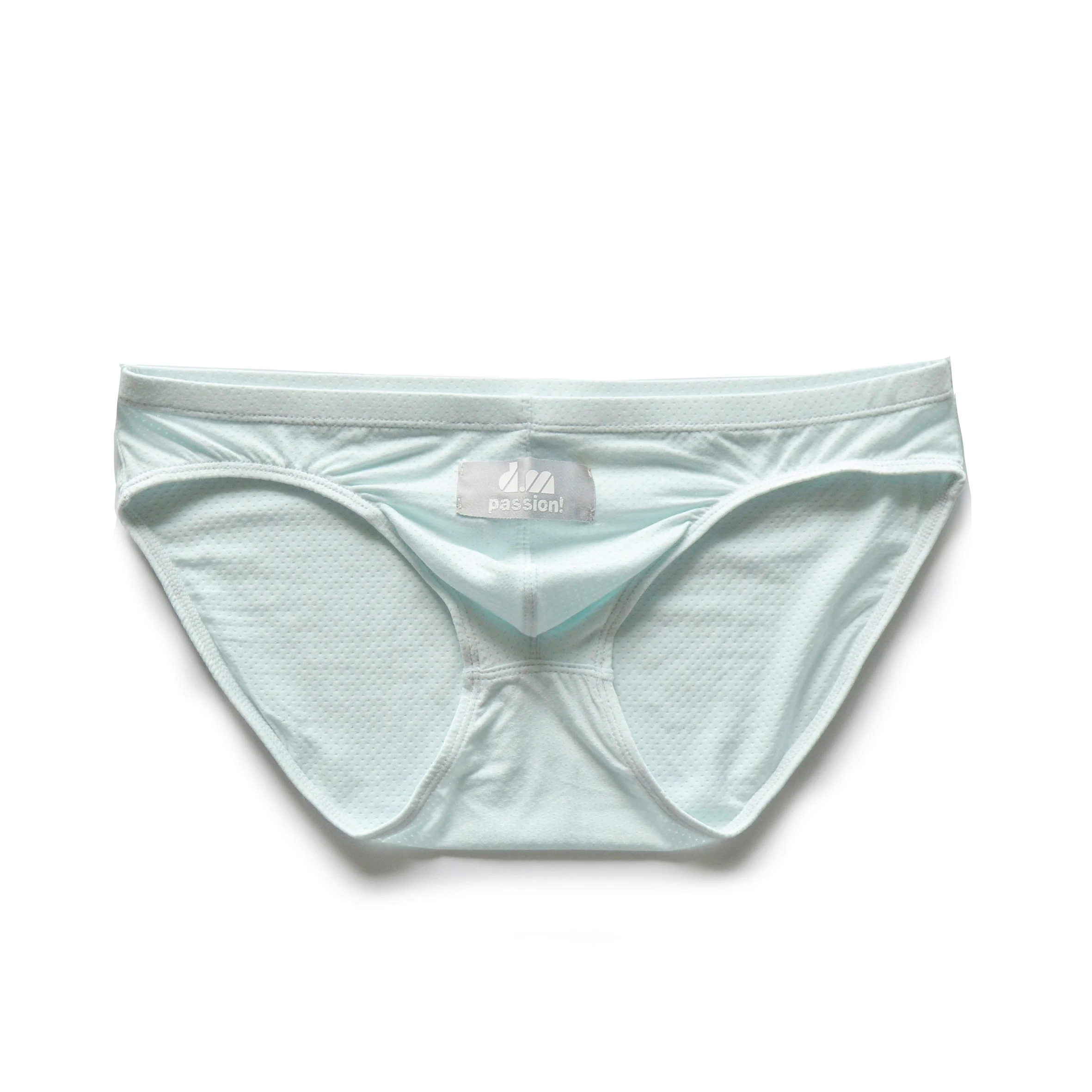 Men's Smooth Modal Silk Underwear U-Shaped Design Briefs Breathable Quick-Dry Low Waist Lingerie Youth Sports Mesh Innerwear
