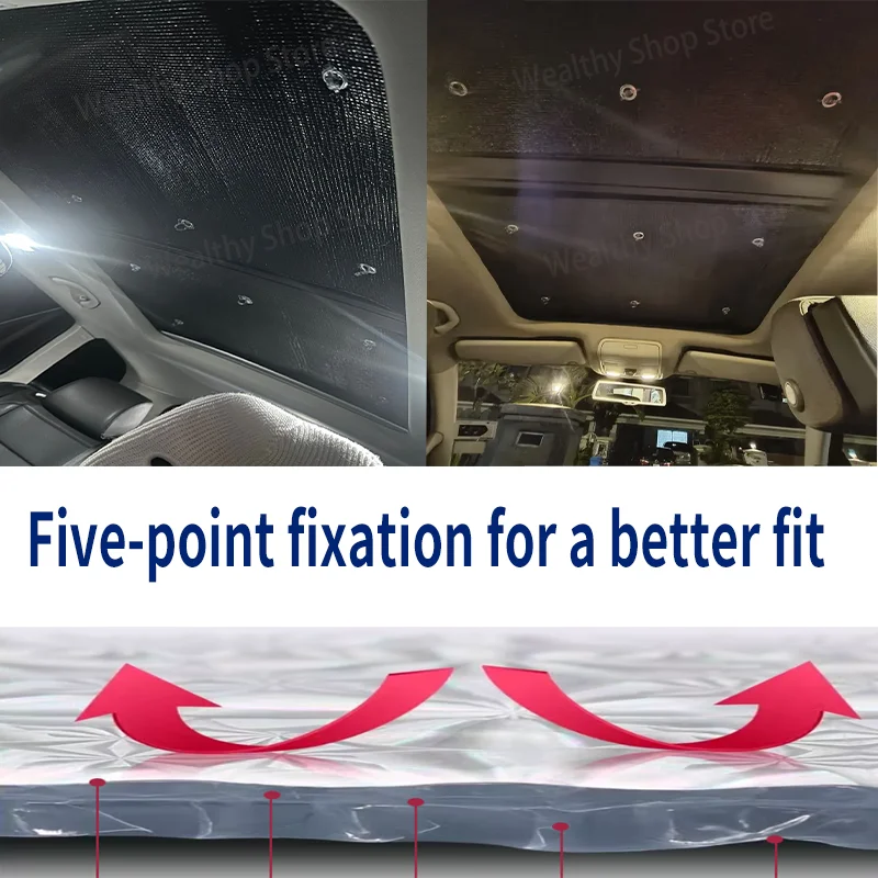 For Volkswagen VW Atlas Teramont CA1 2019~2023 MK1 Car Sun Shades Cover Auto Sunroof Sunshade Protector Anti-UV Heat Accessories - view 5