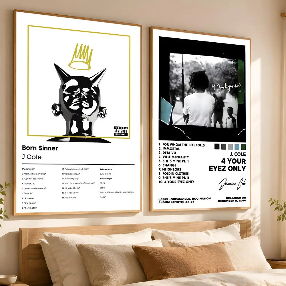 Pop Music Album Cover The Off-Season J-J.Cole World Poster Matte Self-Adhesive Wall Print Living Room Bedroom Home Wall Decor