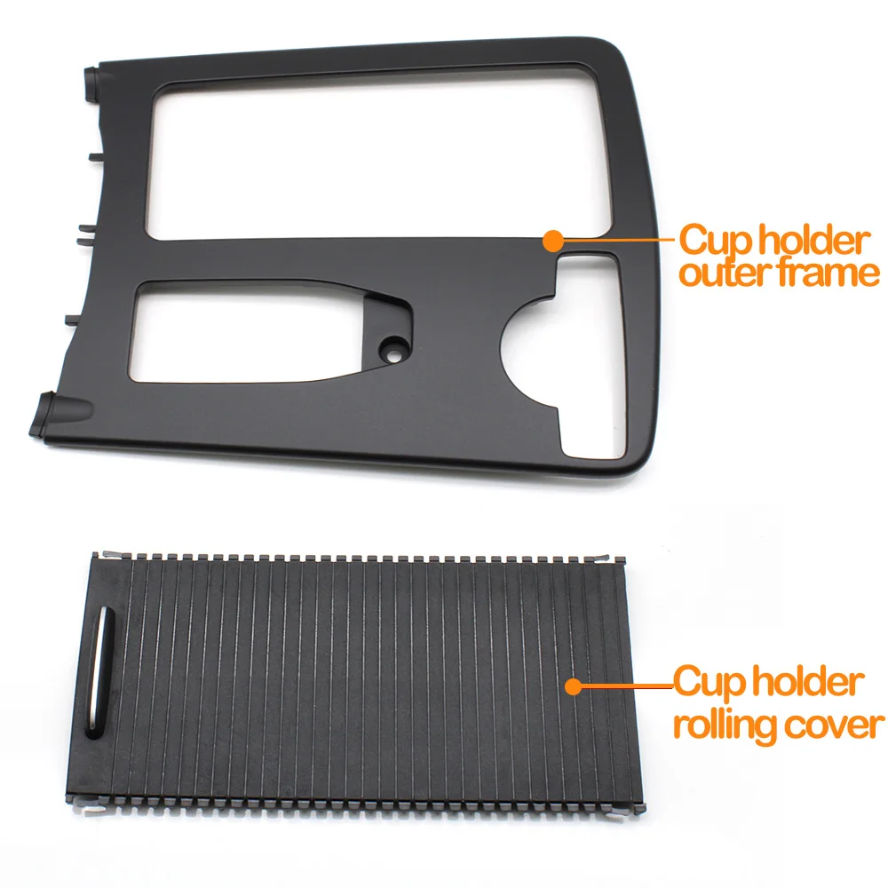 RHD Car Central Armrest Drink Cup Holder Outer Frame Cover For Mercedes Benz W204 C E Class C180 C200 C220 W207 W212 E260 E300