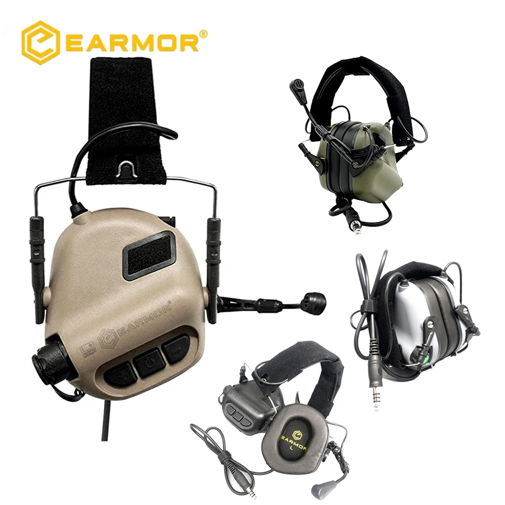 

EARMOR M32 MOD4Tactical Headset Hunting Shooting Earmuffs with Microphone Sound Amplification Supporting Communications