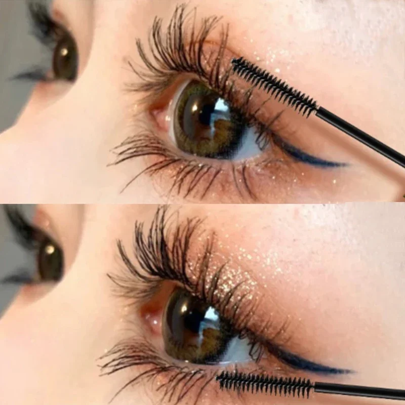 Ultra-fine Mascara Natural Curling Thick Lengthening Eyelash Mascara Waterproof Quick Dry Non-smudge Black Brown Mascara Make Up