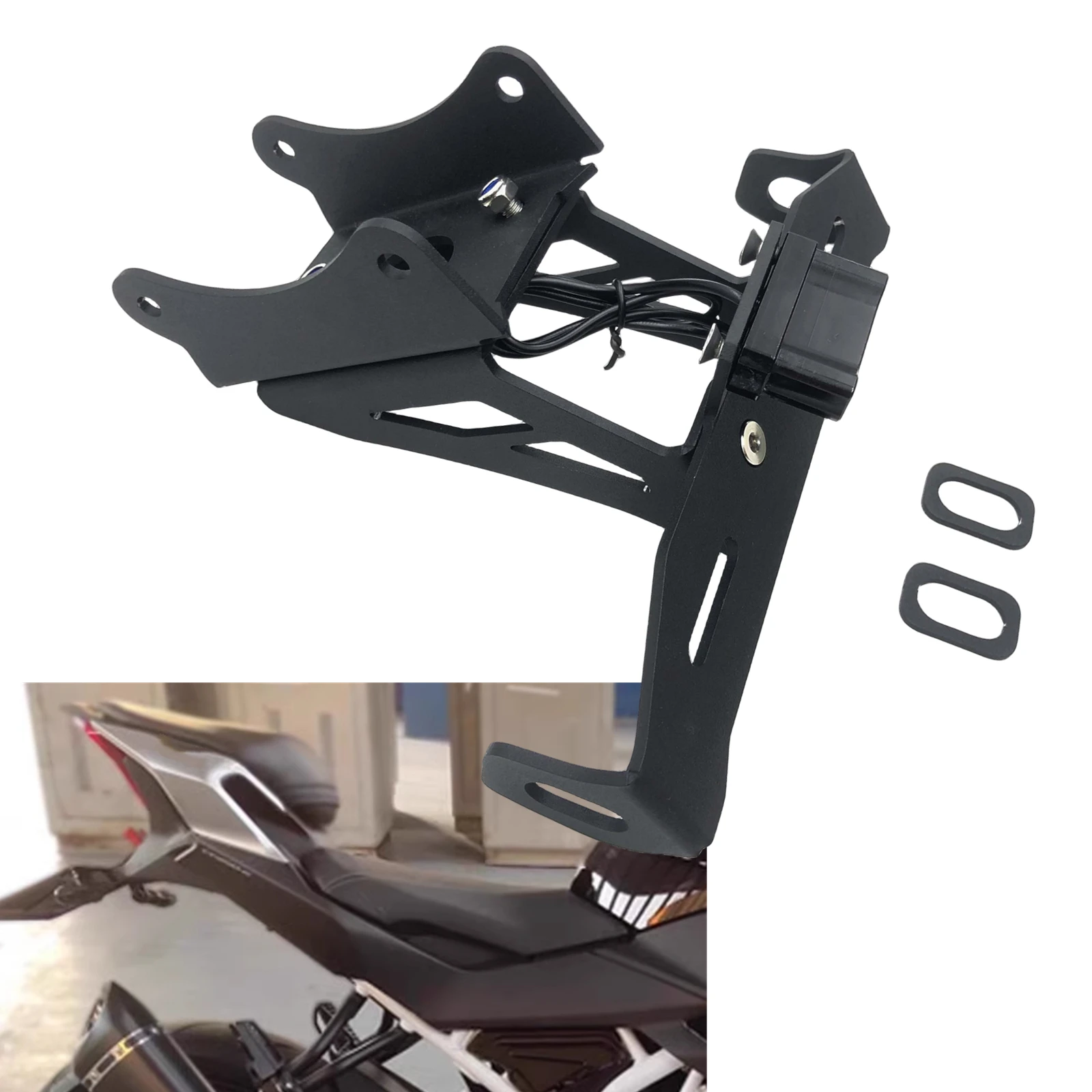 

Motorcycle Rear License Plate Holder Bracket Kit For HONDA CBR1000RR-R/SP 2020-2022