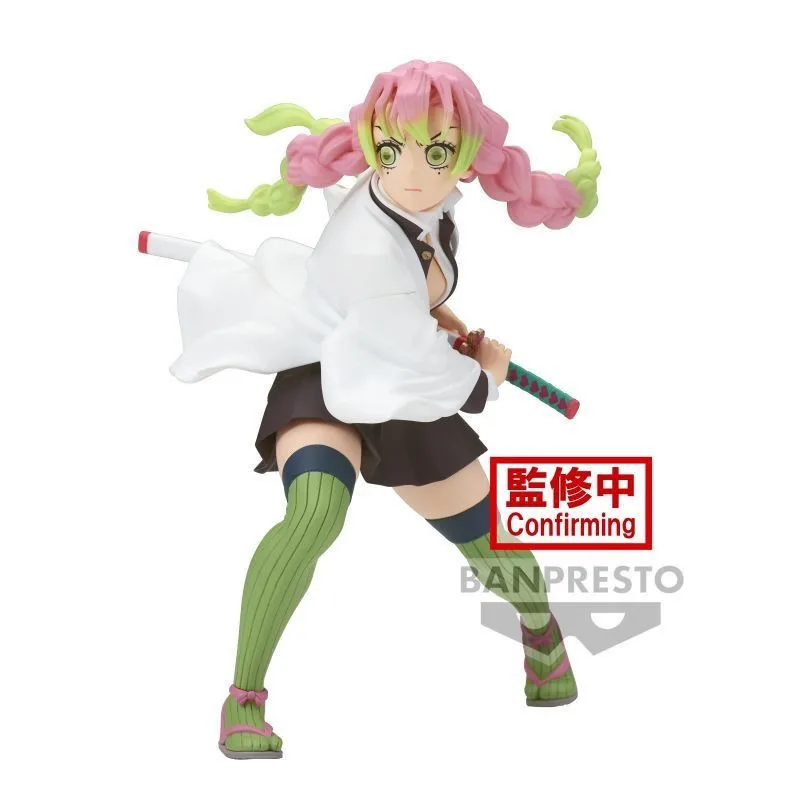 Decoration Japanese Bandai Banpresto Demon Slayer Kanroji Mitsuri VIBRATIONSTARS Peripheral Ornaments Trendy Play Model Figure