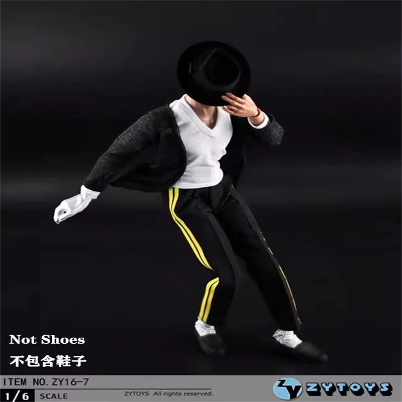 

ZYTOYS ZY16-7 1/6 Male Michael Fashion Black Street Dance Clothes Hip-hop Clothing Model Fit 12'' Action Figure Body In Stock