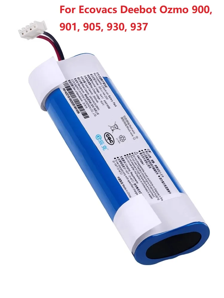 New 14.4V 2800mAh Robot Vacuum Cleaner Battery Pack for Ecovacs Deebot Ozmo 900, 901, 905, 930, 937