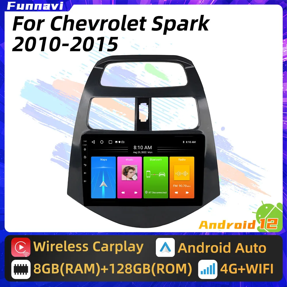 

Car Radio with Screen for Chevrolet Spark 2010 - 2015 2Din Android Stereo GPS Navigation Multimedia Player Autoradio Head Unit