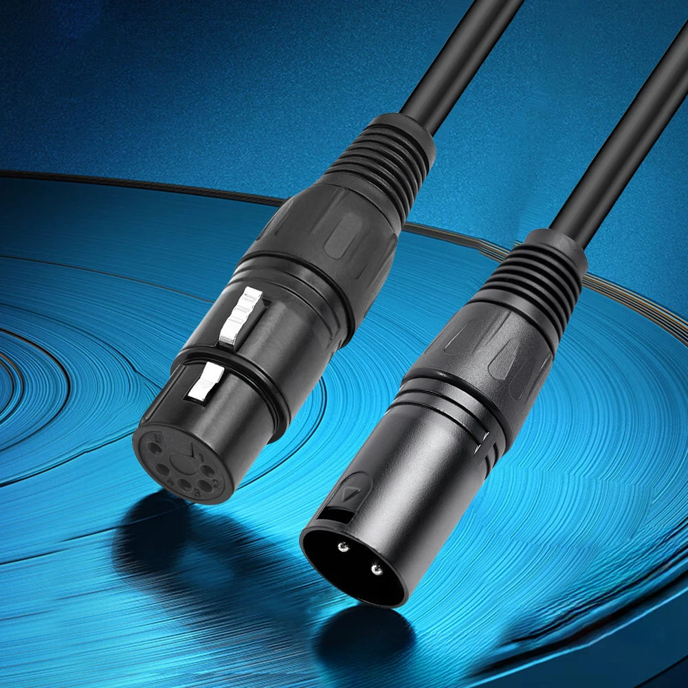 XLR3M إلى XLR5F كابل محول DMX كابل محول XLR 3M إلى XLR 5F DMX كابل الإضاءة للميكروفون DMX المرحلة الإضاءة Turnaround