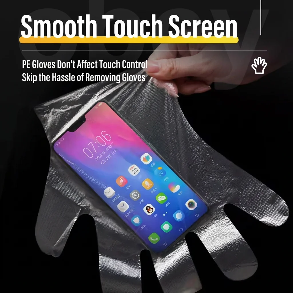 Latex Disposable Glove - Одноразовые полиэтиленовые перчатки, 100 шт., без