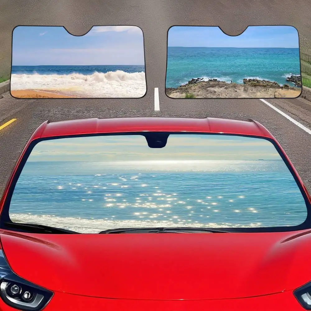 Seabed Car SunShade Windscreen Cover Shade Car SunShade UV Rays Car Sun Visor Protector