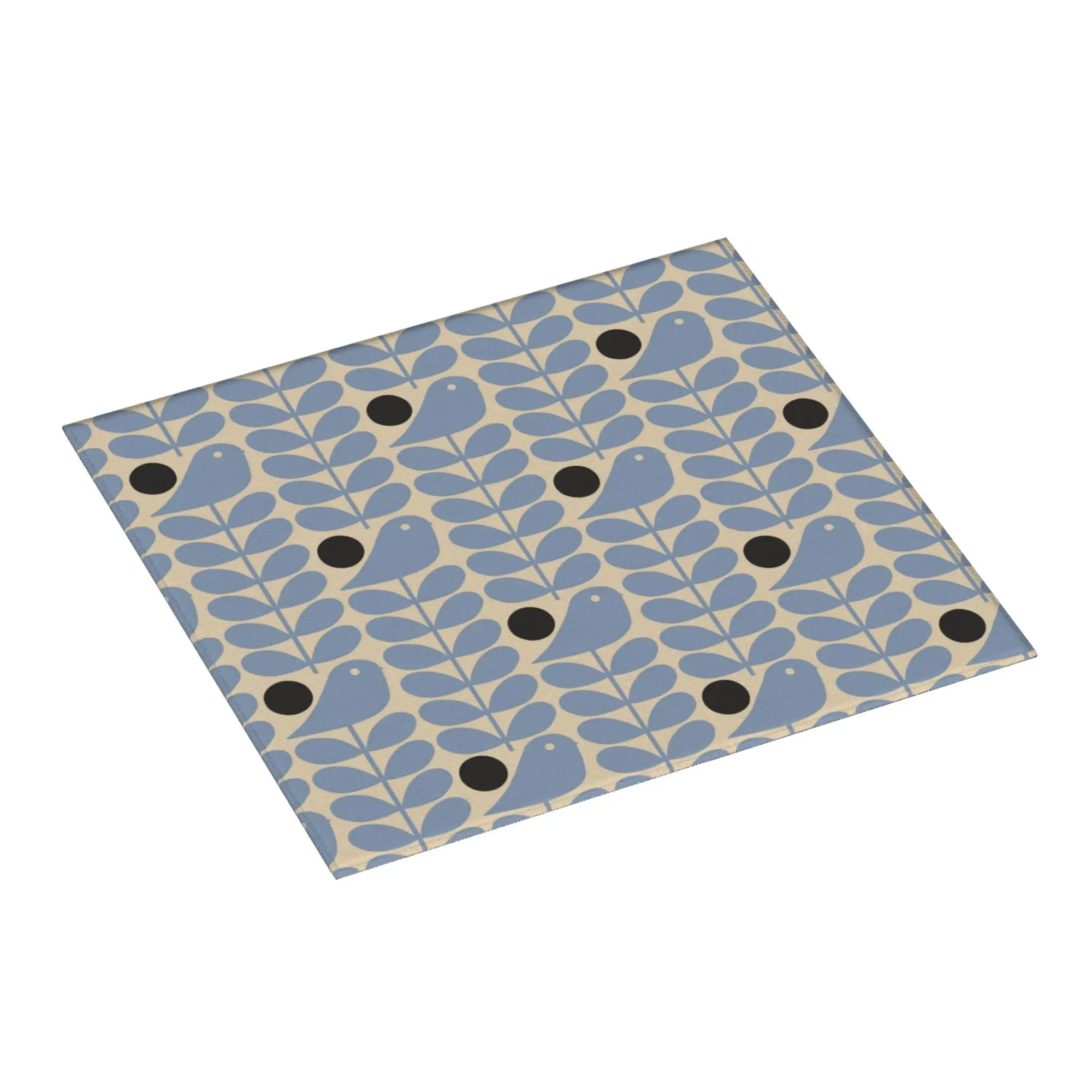 Orla Kiely Early Bird Non Slip Kitchen Counter Protector Mat Barware Tableware Reusable Floral Bathroom Drying Mat For Kitchen