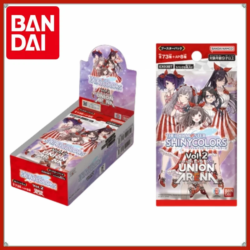 

Оригинальные карты Bandai UNION ARENA TCG, коллекционная игра The Realm of Fighting, японская сумка EX03BT Idol Master Shine Color, пополняющая сумка