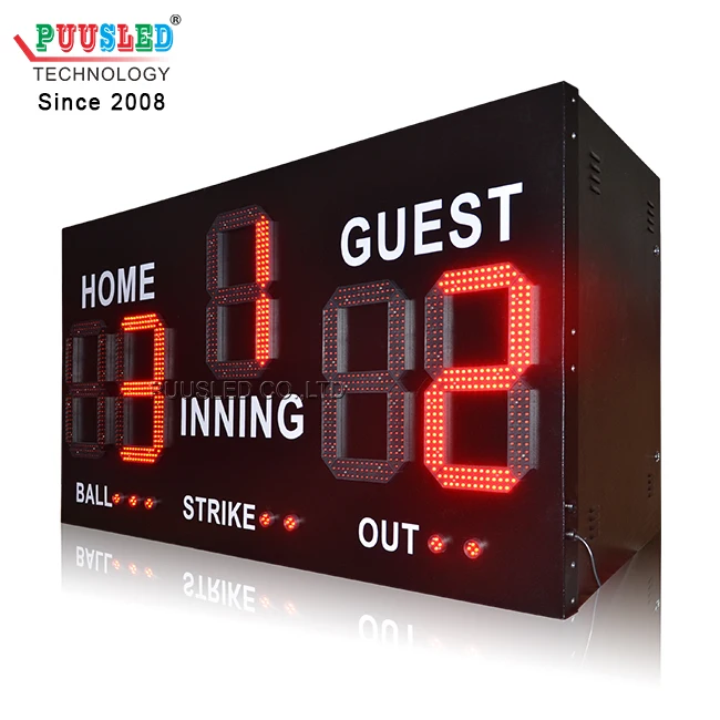 Waterproof Outdoor Play Sports Scoreboard Led Scoreboard Led Baseball Scoreboards for Sale Sport Gametime Display