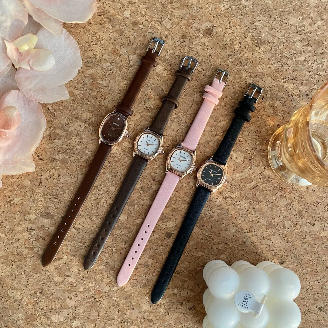 

SUNLIFEX повседневные часы с кожаным ремешком для женщин, часы с квадратным циферблатом, модные кварцевые наручные часы, женский подарок, дропшиппинг