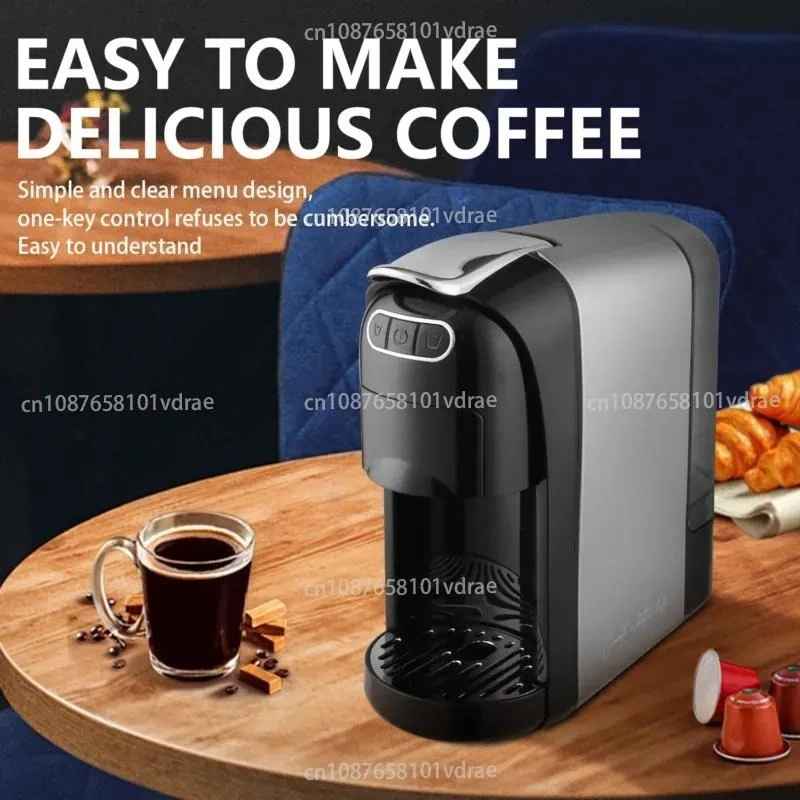 Capsule Coffee Machine 3-in-1 Automatic Small Home Portable Office General Coffee Powder