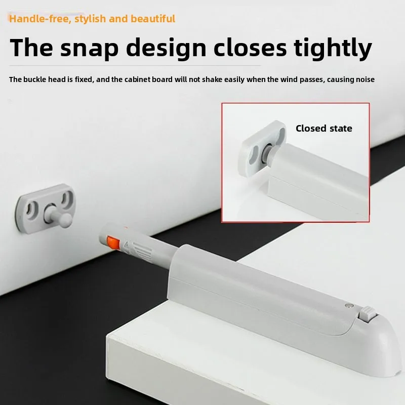 Cabinet Door Push to Open Rebound Device Plastic Press Pop Out Drawer Touch Latch No Handle Spring Opener