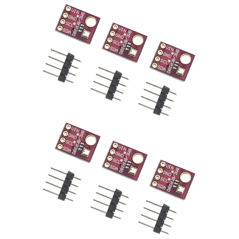 HOT SALE 6PCS BME280 5V Digital Sensor Temperature Humidity Barometric Pressure Sensor Module I2C SPI BME280 Sensor Module