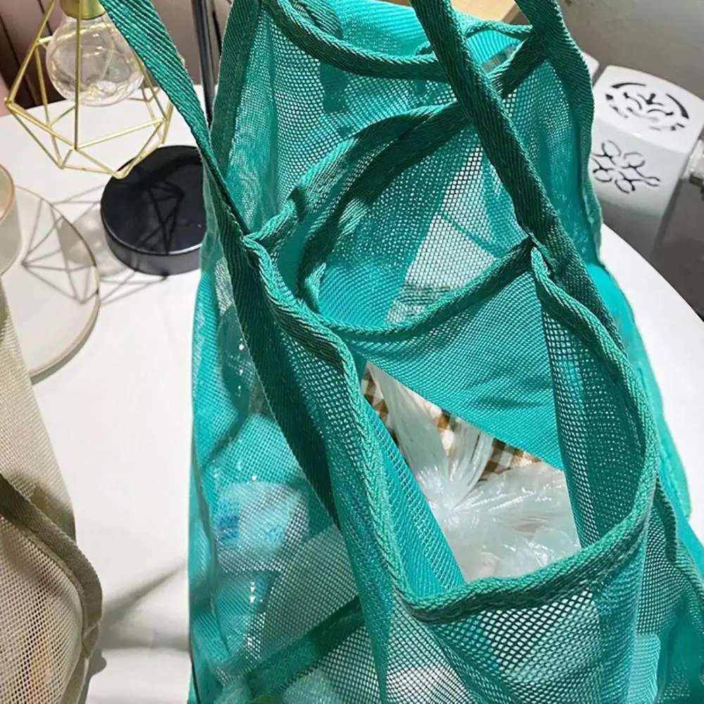 Mesh Shoulder Bag Transparent Lightweight Durable Net Sandproof Stadium Approved Clear Beach Concert Travel Vacation For Women view 5