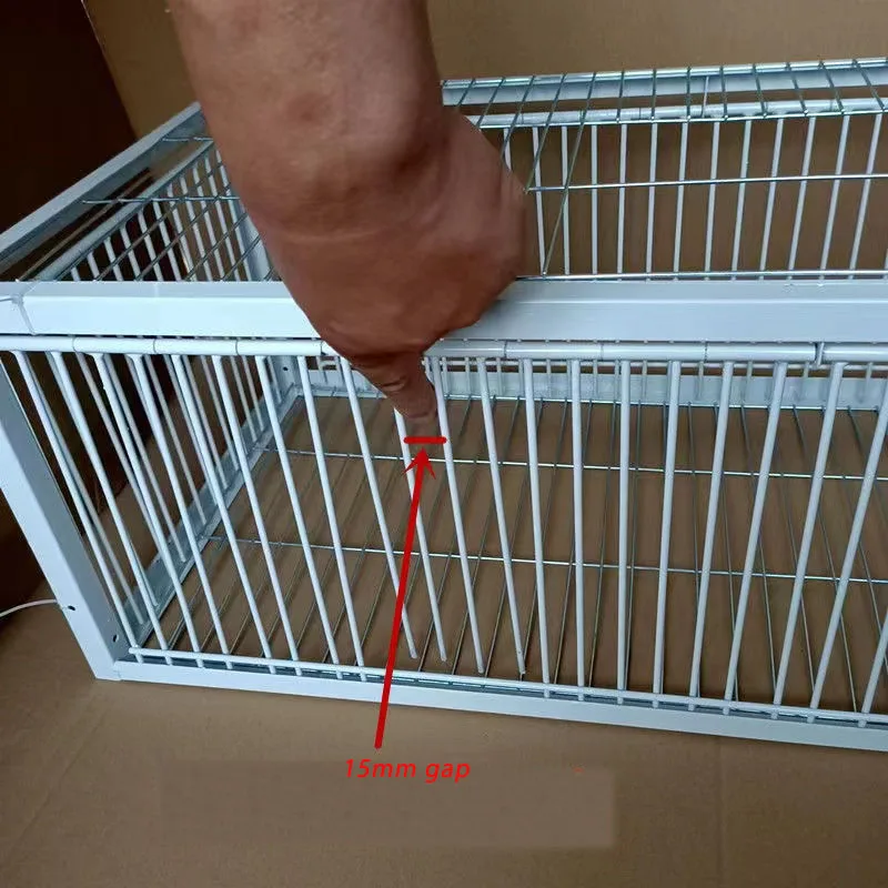 Mid Foldable Galvanised Pigeon Bird Trap Cage Feral Pigeon humane way with the one-way entrance Trapping Pigeons doves In Cages