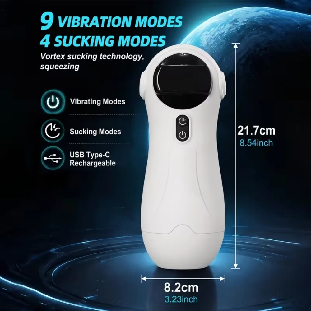Automatic Sucker Male Masturbator Penis with 10 Vibrator and 4 Sucking Modes Vagina Pocket Pussy Blowiob Sex Toys for Men view 4