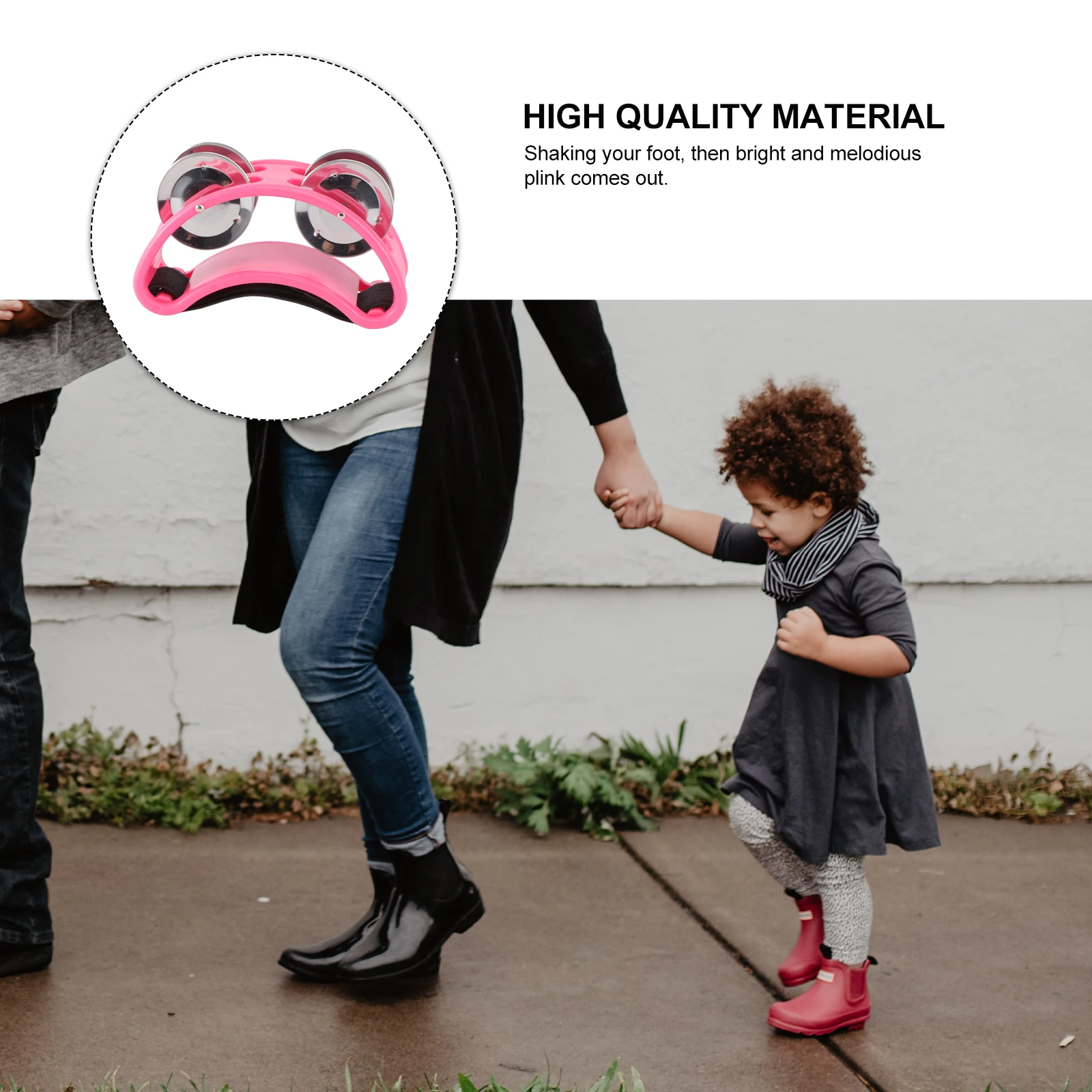 

Hand-Free Foot Tambourine Percussion With Nickel-Plated For Creation And Musical Enjoyment