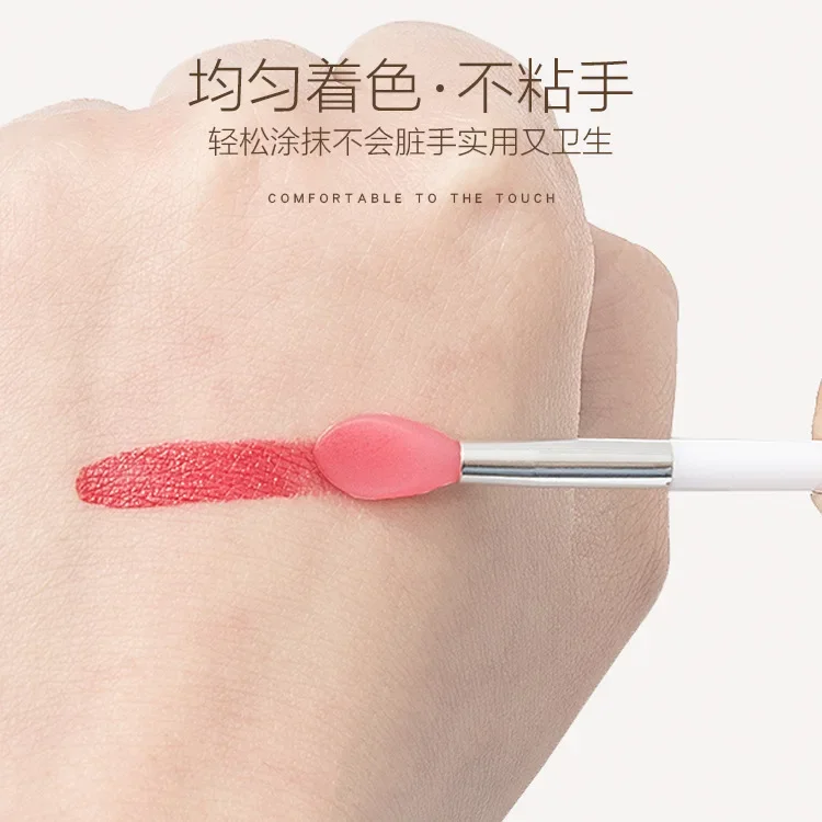 Mini Small Lip Brush Mouth Red Lip Brush Film Lips Glaze Application Silicone Lip Brush Dust-proof Eye Shadow Makeup Brushes