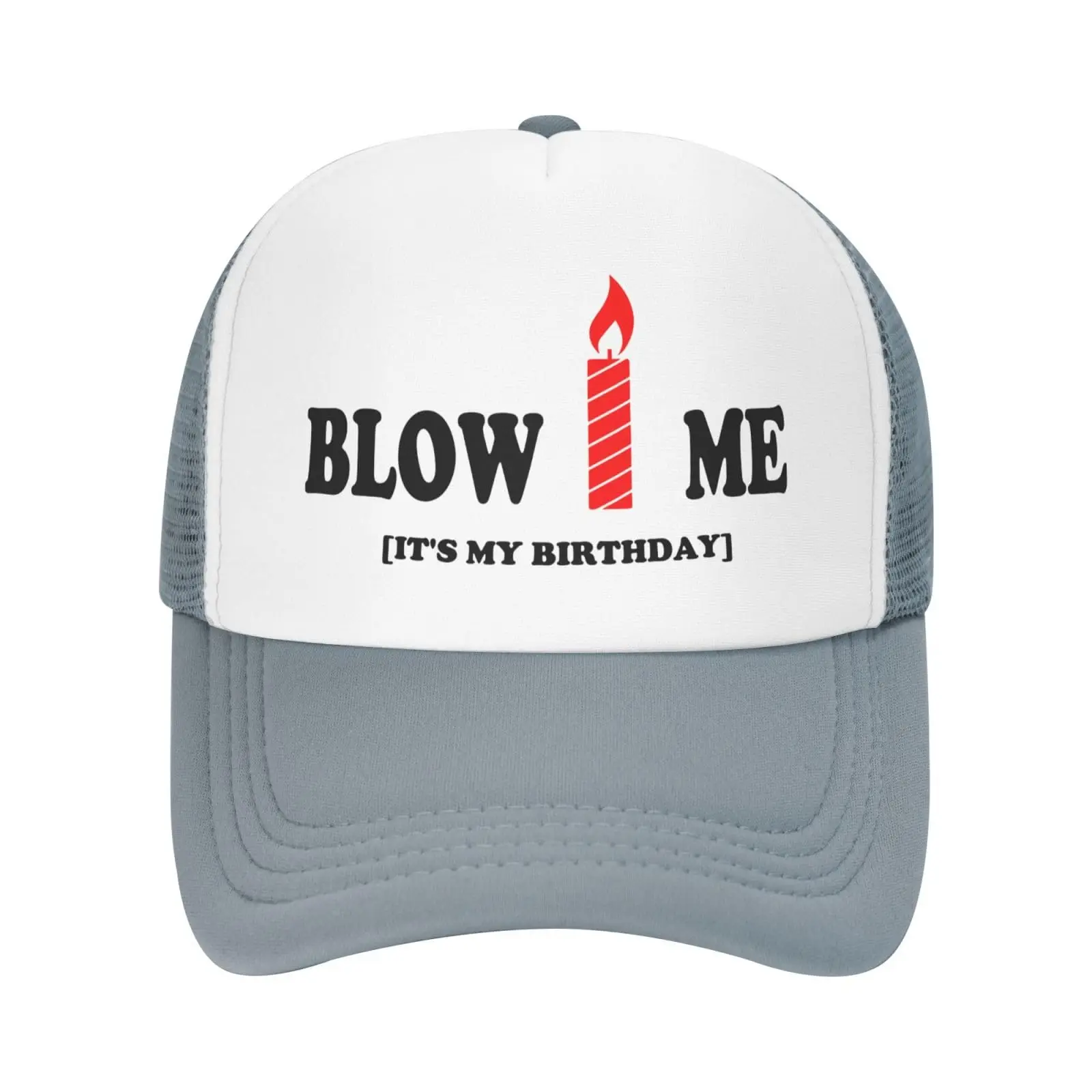 

Blow Me It's My Birthday Print Hat Vintage Trucker Hats Funny Novelty Snapback Baseball Cap Washed Cotton Dad Caps