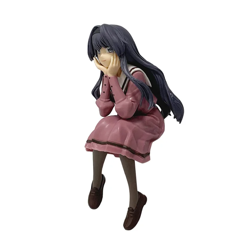 14cm Anime Figure Kaoruko Waguri Sitting Posture Noodle‑Stopper Series PVC Model Beautiful Girl Desktop Decoration Model Toy view 5