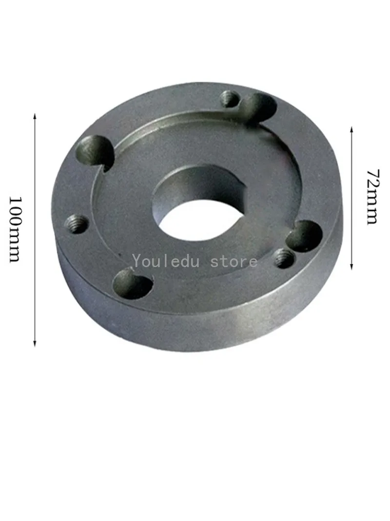 Imagem -05 - Placa Traseira de Torno Pequeno Acessórios para Instrumentos Chuck Cover Placa de Conexão Alta Qualidade 125 mm 100 mm