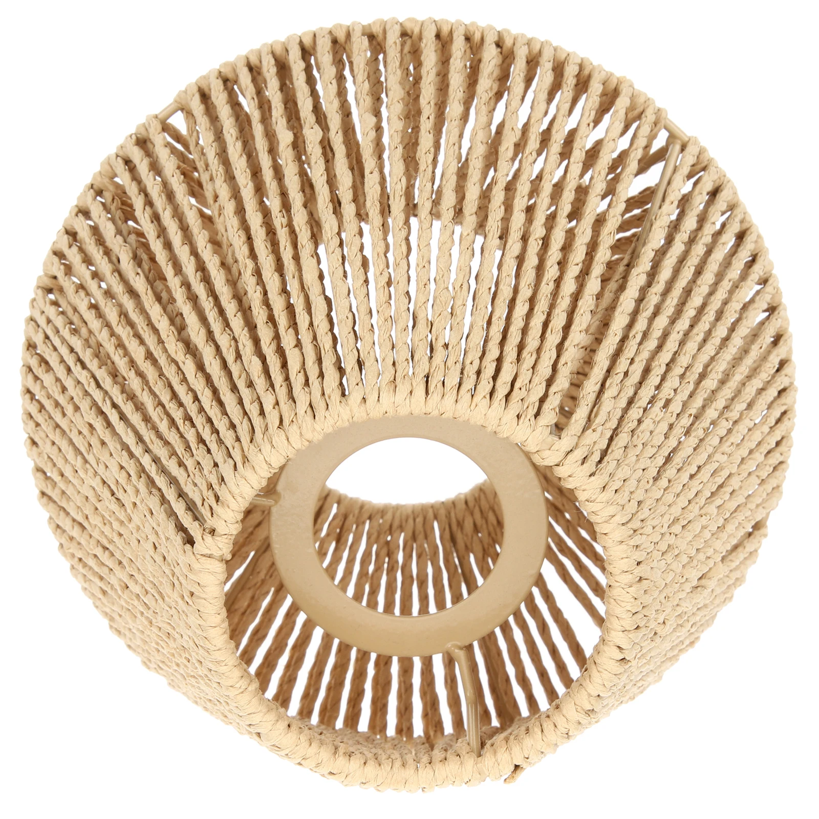 

Retro Woven Lampshade E27 Rustic Pendant Light Shade Decorative Ceiling Lamp Cover For Home Wedding Farmhouse Indoor Decor