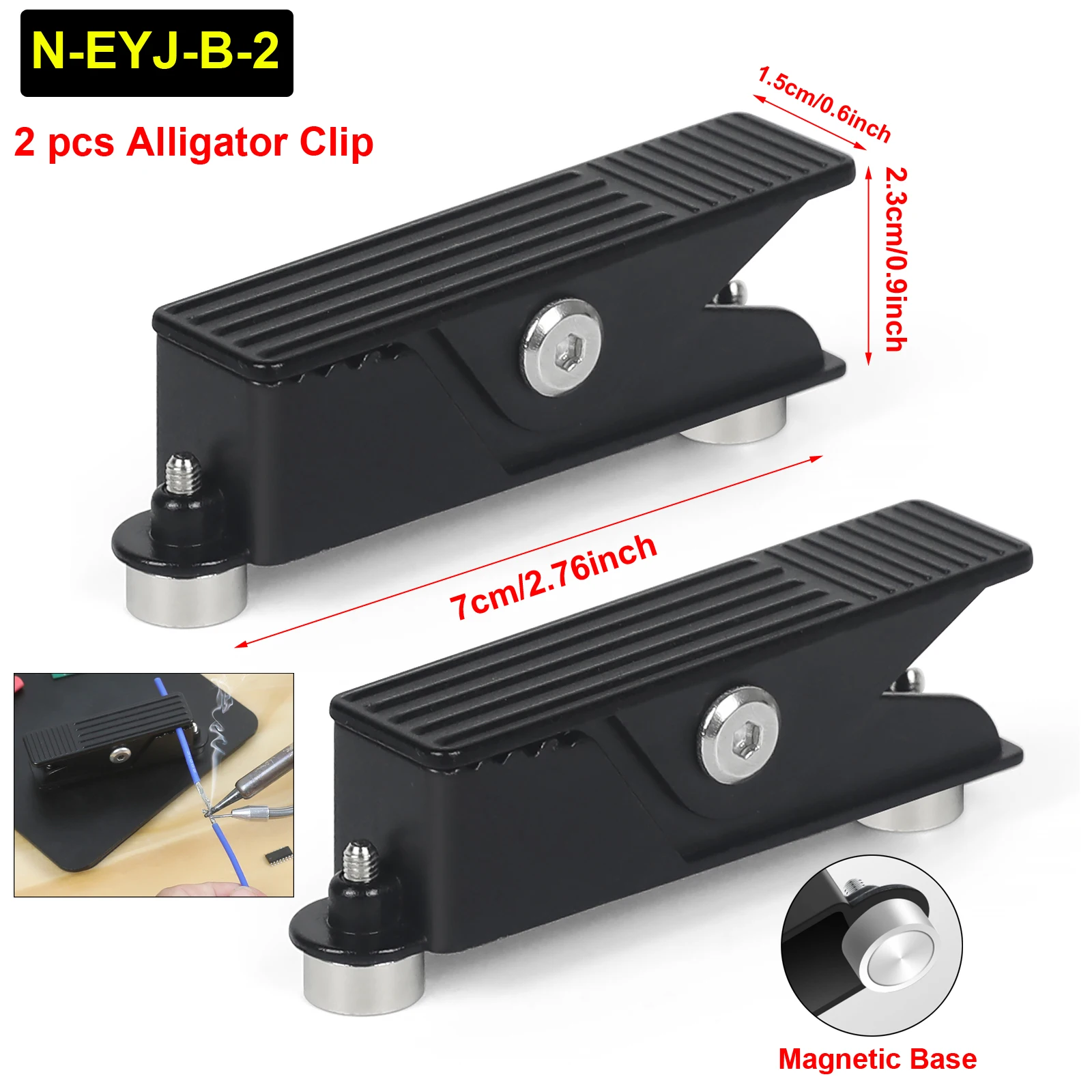 Toolour Soldering Helping Hands Soldering Tool with Magnetic Metal Flexible Arm Adjustable PCB Holder for Welding Repair image 3