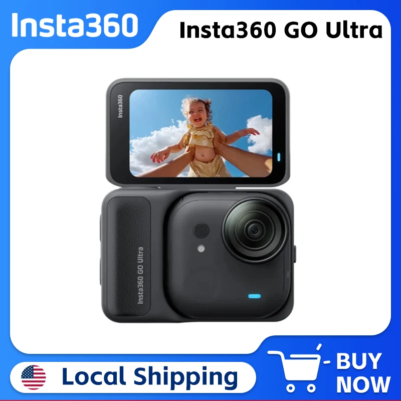 

Insta360 GO Ultra A Palm-sized 4K Powerhouse Hands-Free POV Легкий и карманный Ultra-HD Footage, день или ночь