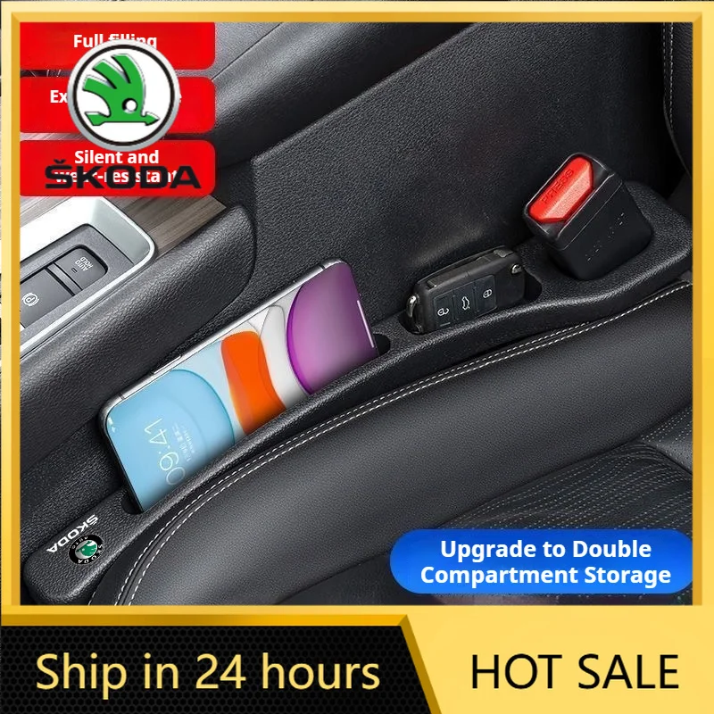 

Car Stickers 1 Pair Universal Car Seat Gap Fillers For Skoda Octavia Kodiaq Kamiq Fabia RS Rapid Yeti Karoq Vision Auto Parts To