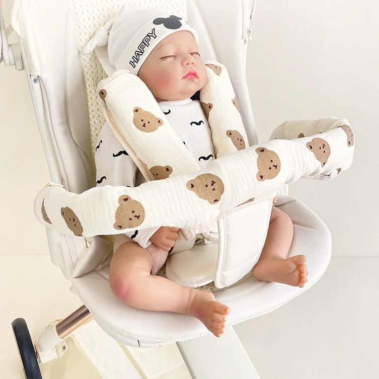 Katun celemek bayi handuk air liur dada gigitan handuk kain sendawa bayi aksesoris gendongan bayi tali bahu handuk air liur