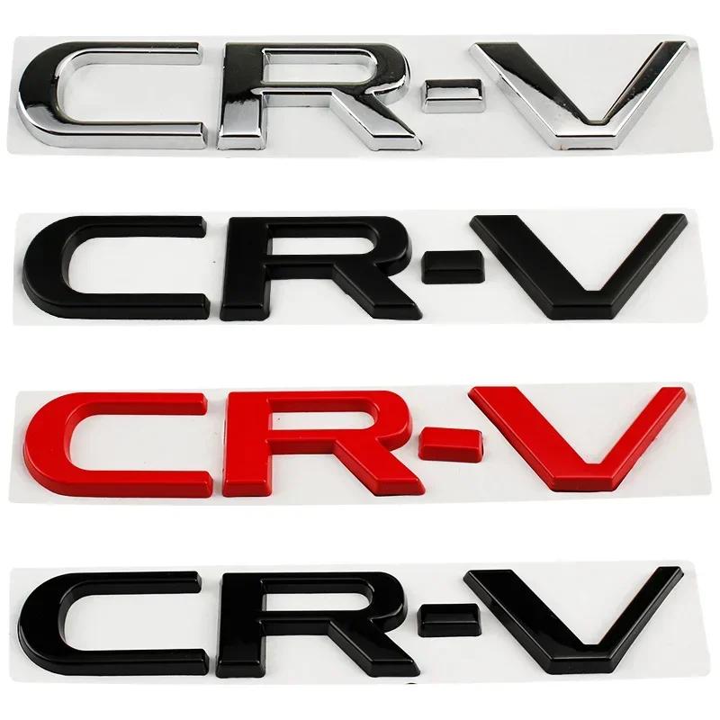 Pegatinas Metálicas 3D de 15.4cm para Honda CRV, Emblema para Guardabarros Laterales, Calcomanía con Logotipo, Emblema para Maletero Trasero, Accesorios Exteriores 2023 2024