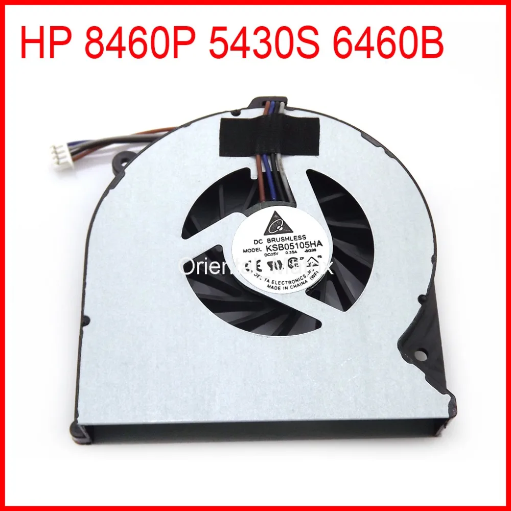 Free Shipping New KSB05105HA DC5V 0.35A For HP 8460P 5430S 6460B Laptop CPU Cooler Cooling Fan