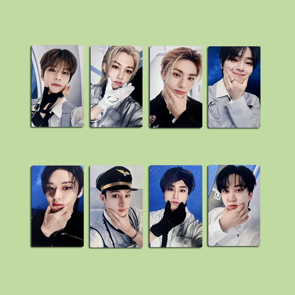 

Набор из 8 LOMO-карточек STRAY KIDS SKZOO: комбинированные периферийные мини-карточки, случайные карты, полные карты FM, периферийные открытки