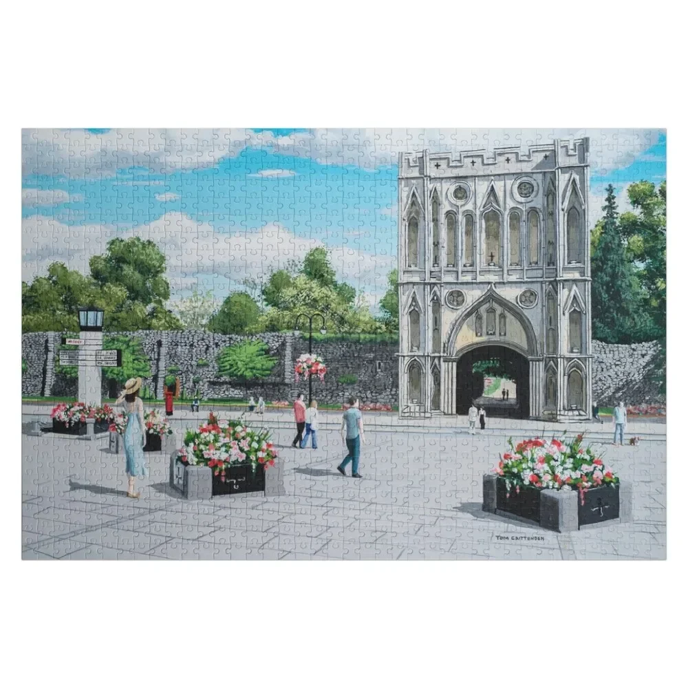 

Abbey Gardens Gate Bury St Edmunds Painting Jigsaw Puzzle Christmas Gifts Iq Puzzle