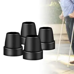 4x Crutch Tips Replacement Wide Crutch Feet Cap for Seniors Walking Crutches