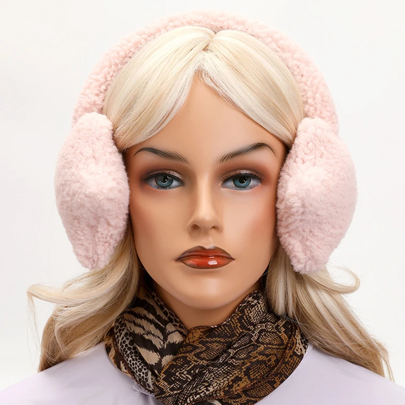 1PC New Winter Cute Stars Soft Plush Warmer Outdoor Cold  Earphone Type Earmuffs Ear Cover Bicycle Cold Ear Protection Girl Gift